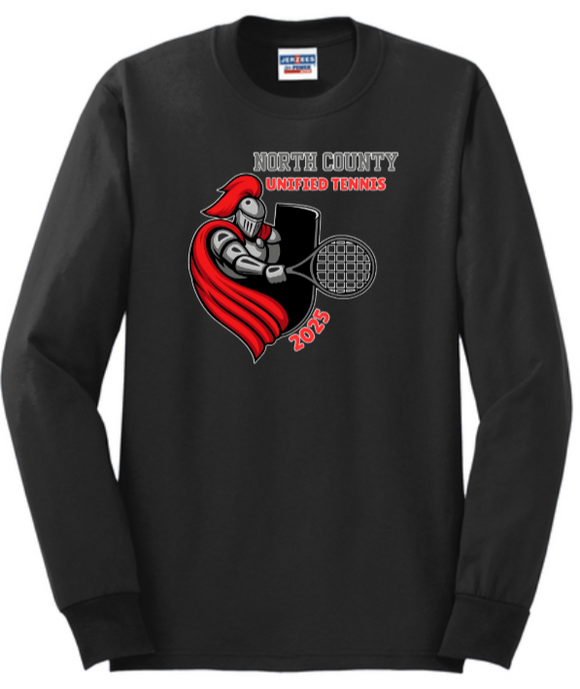 NCHS Unified Tennis - Black Long Sleeve Shirt