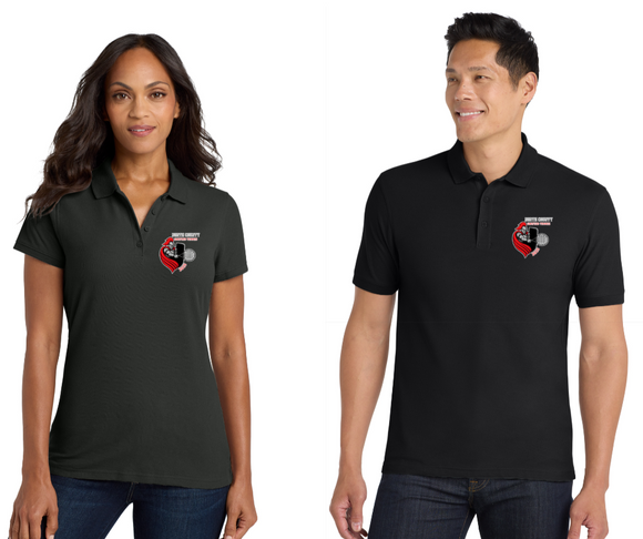 NCHS Unified Tennis - Black Polo Printed (Unisex or Lady Cut)