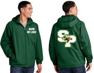 Green Hornets Travel Baseball - Hooded Full Zip Jacket