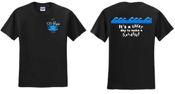 2025 1st Splash - Black Cotton Blend Short Sleeve Shirt