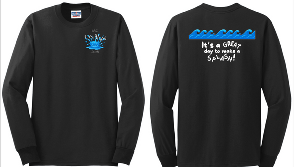 2025 1st Splash - Black Long Sleeve Shirt