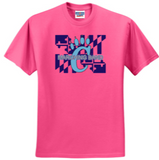 CHS Band - PINK BIG MD FLAG MARCHING BAND Short Sleeve T Shirt - (Performance or Cotton Blend)