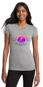 Dundalk Chorus - Lady Cut Short Sleeve Shirt (Light Heather Grey)
