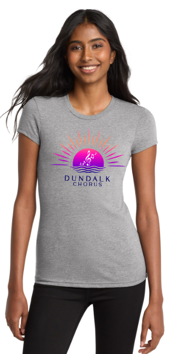 Dundalk Chorus - Lady Cut Short Sleeve Shirt (Light Heather Grey)