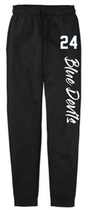 Millersville Basketball - Sweatpants (Joggers or Open Bottom) (Black)