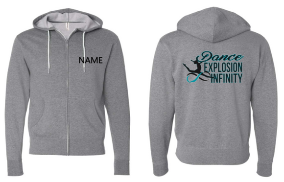 Dance Explosion Infinity - Lightweight Full Zip Hooded Sweatshirt