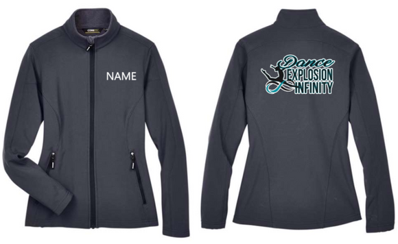 Dance Explosion Infinity - Women's Cruise Two-Layer Fleece Bonded Soft Shell Jacket (Carbon)