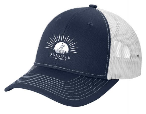Dundalk Chorus - Navy Blue Snapback Trucker Hat (Printed) (With or Without Ponytail)
