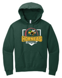 Green Hornets Travel Baseball - Official Hoodie Sweatshirt (Grey, Forest Green or White)