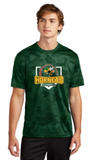 Green Hornets Travel Baseball - Official Camohex - Short Sleeve T Shirt (White or Forest Green)