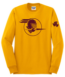 MC Fightin' Knights - Long Sleeve T Shirt (Gold, Burgundy, Grey or Black)