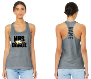 NHS Dance - Grey Ladies Racer Back Tank Top