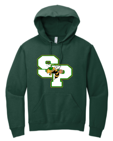 Green Hornets Travel Baseball - SP Hoodie Sweatshirt (Grey, Forest Green or White)