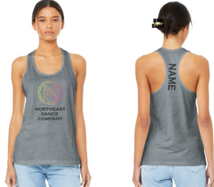 NHS Dance Company - Grey Ladies Racer Back Tank Top