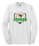 Green Hornets Travel Baseball - Official Long Sleeve T Shirt (Grey, White or Forest Green)