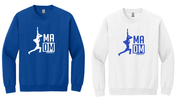 MADM Ch. 17 - Crewneck Sweatshirt (White or Royal Blue)