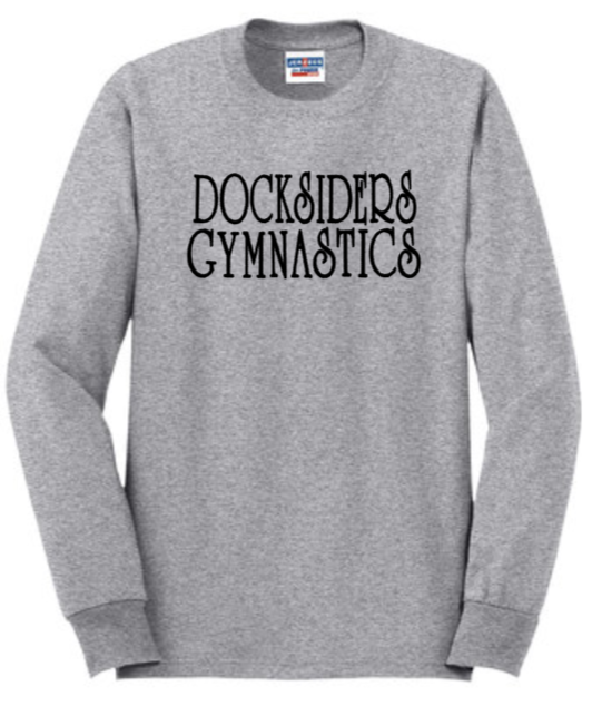 Docksiders - Letters- Long Sleeve (White, Black or Grey)