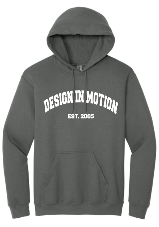 DIM - Lettered Charcoal Hoodie Sweatshirt