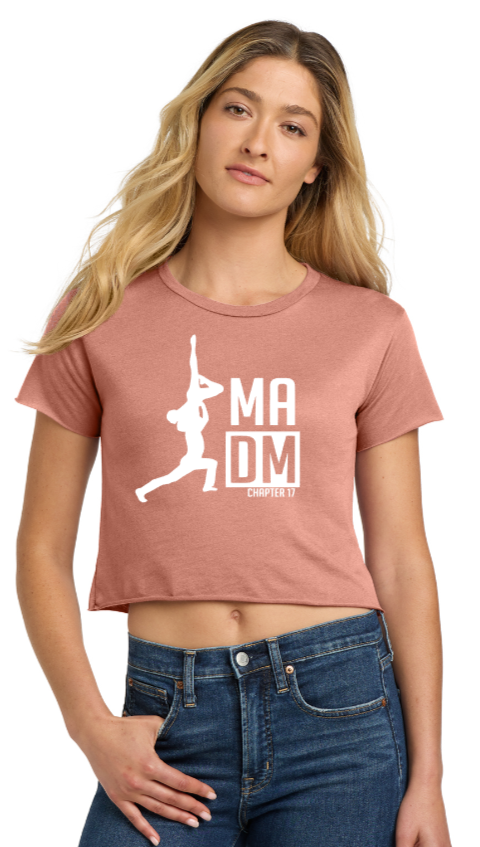 MADM Ch. 17 - Next Level Crop Top (Desert Pink or Stonewash Denim) (Adult)