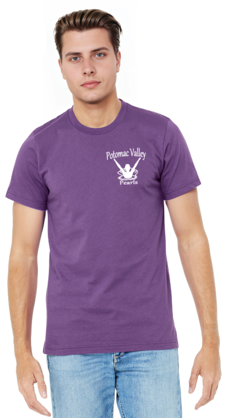 Pearls - Purple Bella Canvas Short Sleeve Shirt (Youth or Adult) (Pocket Logo)