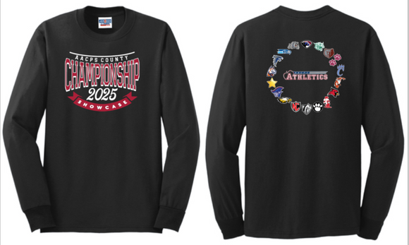 2025 AACPS CHAMPS - Black Long Sleeve Shirt
