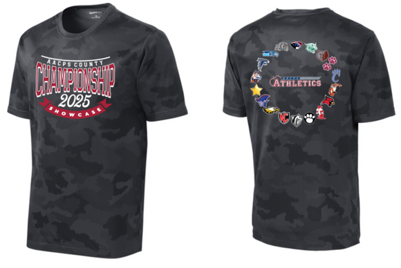 2025 AACPS CHAMPS - Iron Grey/Black CamoHex SS T Shirt