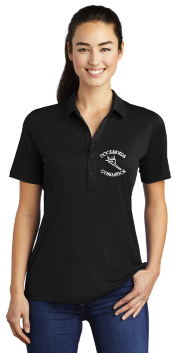 Docksiders - Women's Polo (Black or Grey) (EMBROIDERED)