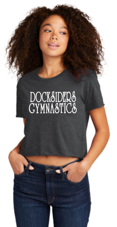 Docksiders - Letters - Cali Crop Tee (Black, Charcoal or White)