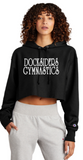 Docksiders - Letters - Champion Cropped Cut-Off Hooded Sweatshirt (Black, White, Grey and Charcoal)