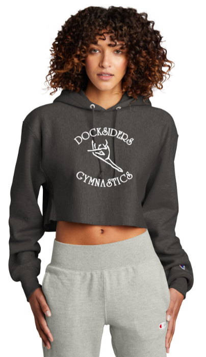 Docksiders - Official - Champion Cropped Cut-Off Hooded Sweatshirt (Black, White, Grey and Charcoal)