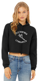 Docksiders - Official - Women's Sponge Fleece Cropped Hoodie (Black, Storm or Heather Dust)