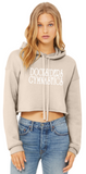 Docksiders - Letters - Women's Sponge Fleece Cropped Hoodie (Black, Storm or Heather Dust)