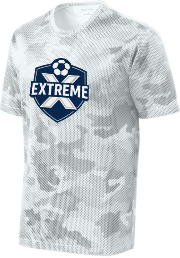 Extreme Soccer - White Camo Hex Short Sleeve Shirt