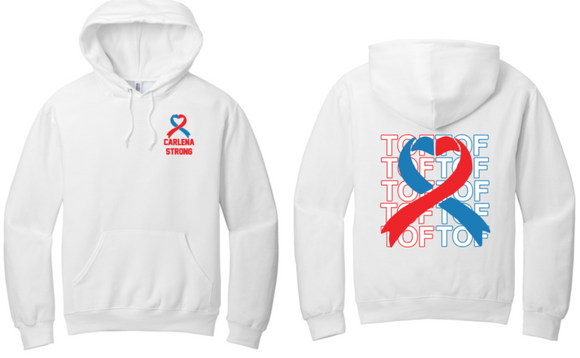 Carlena Strong - White Hoodie Sweatshirt