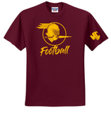 MC Fightin' Knights - Lettered - Short Sleeve T Shirt (Burgundy, Gold, Grey or Black)