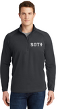 SOTI - Lettered 1/4 Zip Sport-Wick Stretch (Maroon, White, Black or Charcoal) (EMBROIDERED)