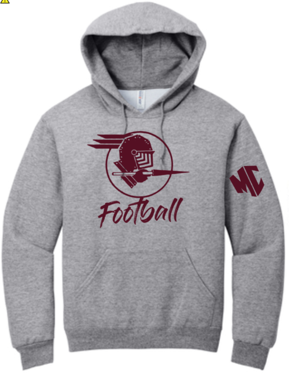Burgundy and 2025 gold hoodie