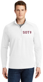 SOTI - Lettered 1/4 Zip Sport-Wick Stretch (Maroon, White, Black or Charcoal) (EMBROIDERED)