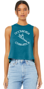 Docksiders - Teal Women's Cropped Tank