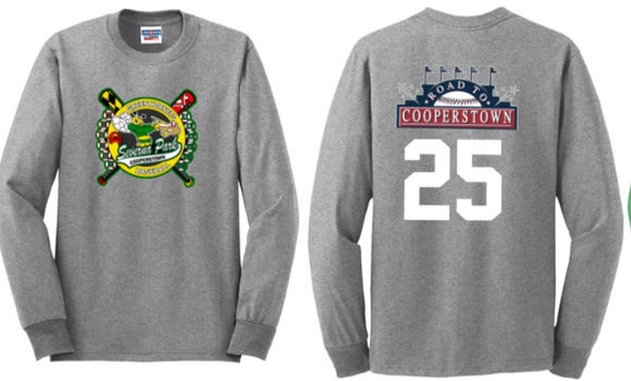 2025 Cooperstown - Long Sleeve Shirt (Green or Grey)
