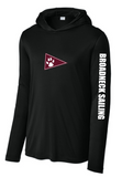Broadneck Sailing - UV Performance Long Sleeve Hoodie Shirt (Black or Dark Smoke)
