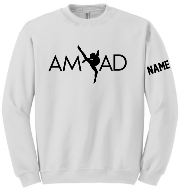 AMAD - Letter - Crew Neck Sweatshirt (White or Black)