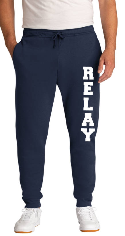 Relay ES - Sweatpants (Joggers or Open Bottom) (Navy Blue)
