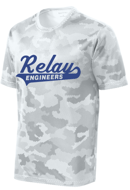 Relay ES - Sports White Camo Hex Short Sleeve Shirt
