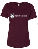 St. Joseph - Wolfie Long - Ladies Short Sleeve Shirt (Asphalt, Maroon, Black or Pink)
