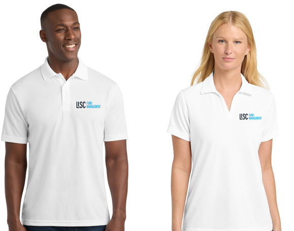 Lisc Fund Management - White Short Sleeve Polo Shirt (Men's or Lady)
