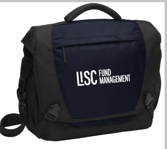 Lisc Fund Management - Computer Messenger Bag (Dark Steel Blue) (Printed)