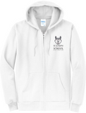 St. Joseph - Stacked Wolfie - Full Zip Hoodie (White, Grey or Maroon)