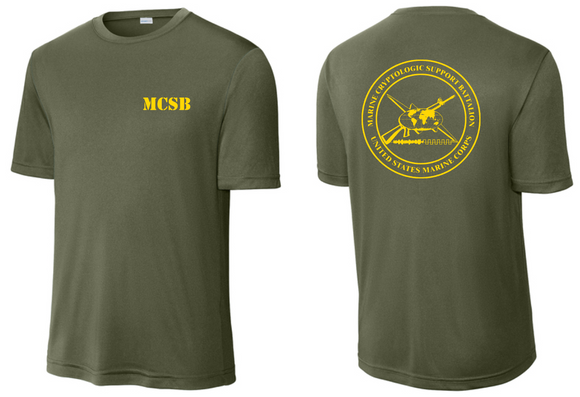Turducken Bowl - Olive Drab with Yellow Performance Short Sleeve Shirt - Order by 11/7