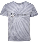 St. Joseph - Wolfie Long - Short Sleeve Tie-Dyed T-shirt (Silver or Pink)